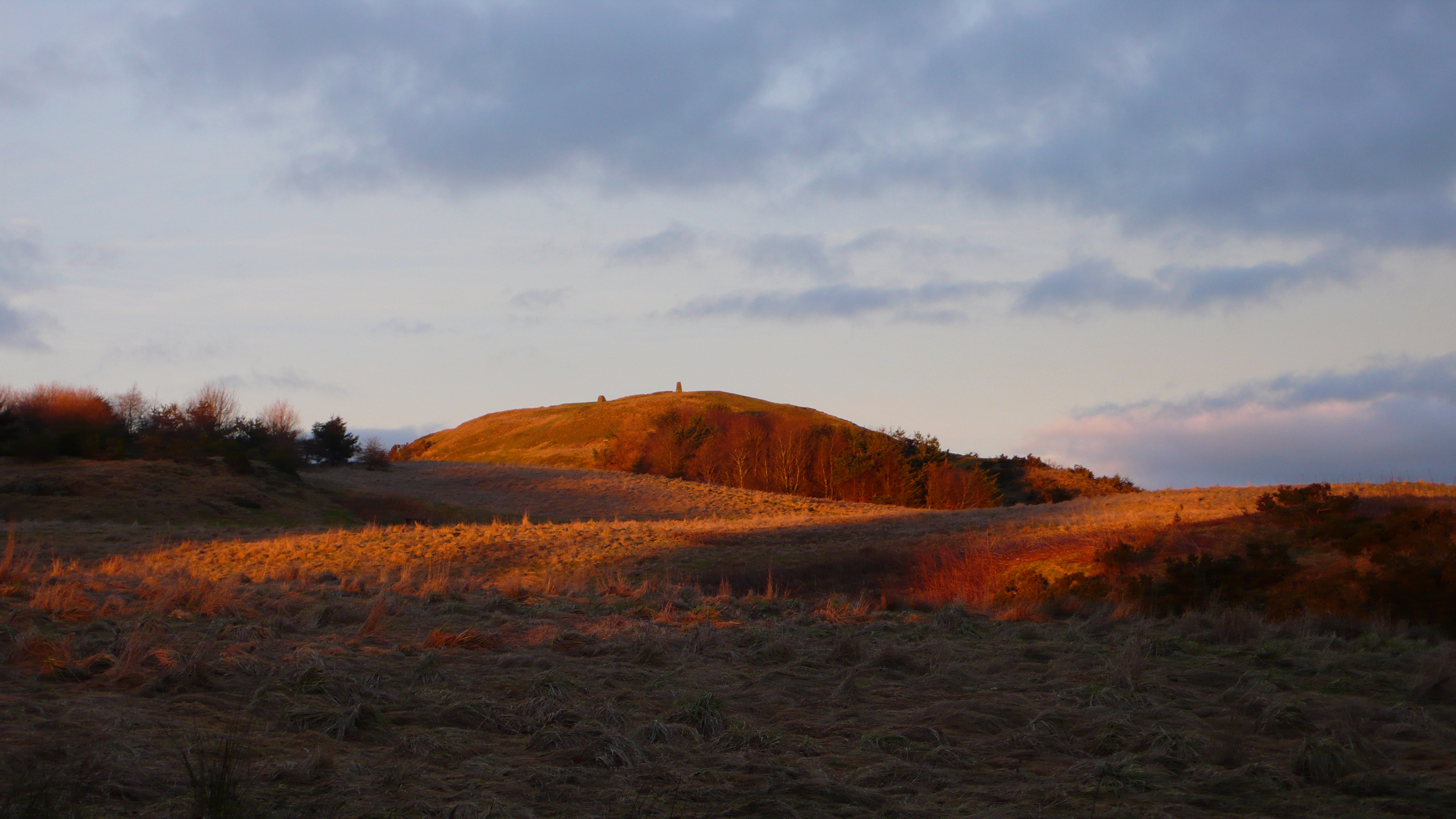 Dechmont Law near Livingston, Scotland, at sunset